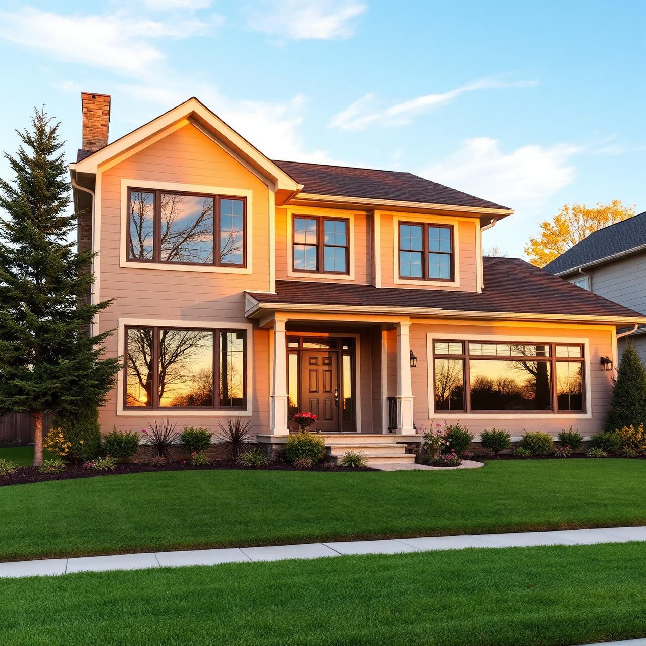 Beautiful Minnesota home with clean windows